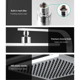NNEDSZ WElS 8 Rain Shower Head Taps Square High Pressure Wall Arm DIY Chrome