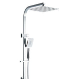NNEDSZ WELS 10 Rain Shower Head Set Round Handheld High Pressure Wall Chrome