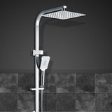 NNEDSZ WELS 10 Rain Shower Head Set Round Handheld High Pressure Wall Chrome