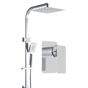 NNEDSZ WELS 10 Rain Shower Head Mixer Square Handheld High Pressure Wall Chrome