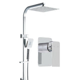 NNEDSZ WELS 10 Rain Shower Head Mixer Square Handheld High Pressure Wall Chrome