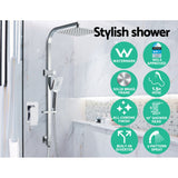 NNEDSZ WELS 10 Rain Shower Head Mixer Square Handheld High Pressure Wall Chrome