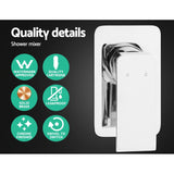 NNEDSZ WELS 10 Rain Shower Head Mixer Square Handheld High Pressure Wall Chrome