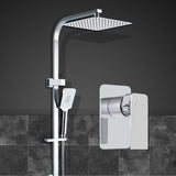 NNEDSZ WELS 10 Rain Shower Head Mixer Square Handheld High Pressure Wall Chrome