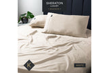 NNEKG Luxury Maison 1000TC Cotton Rich King Bed Sheet Set Natural