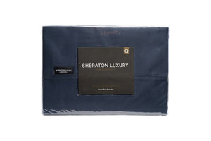 NNEKG Luxury Maison 1000TC Cotton Rich King Bed Sheet Set Navy