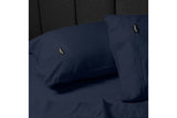 NNEKG Luxury Maison 1000TC Cotton Rich King Bed Sheet Set Navy