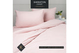 NNEKG Luxury Maison Linen Cotton Quilt Cover Set (King Dusty Pink)