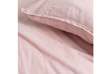 NNEKG Luxury Maison Linen Cotton Quilt Cover Set (King Dusty Pink)