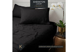 NNEKG Luxury Maison Linen Cotton Sheet Set (King Charcoal)