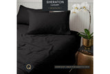 NNEKG Luxury Maison Linen Cotton Sheet Set (Queen Charcoal)