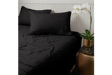 NNEKG Luxury Maison Linen Cotton Sheet Set (Queen Charcoal)