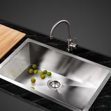 NNEDSZ Stainless Steel Kitchen Sink 450X300MM Under/Topmount Sinks Laundry Bowl Silver