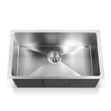 NNEDSZ Stainless Steel Kitchen Sink 700X450MM Under/Topmount Sinks Laundry Bowl Silver
