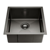 NNEDSZ Stainless Steel Kitchen Sink 510X450MM Under/Topmount Sinks Laundry Bowl Black