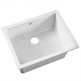 NNEDSZ Stone Kitchen Sink 610X470MM Granite Under/Topmount Basin Bowl Laundry White