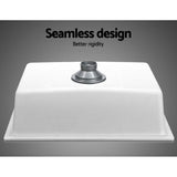 NNEDSZ Stone Kitchen Sink 610X470MM Granite Under/Topmount Basin Bowl Laundry White