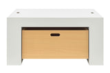 NNEKGE Andrea Activity Table with Drawers (White Natural)