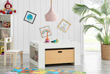 NNEKGE Andrea Activity Table with Drawers (White Natural)