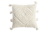 NNEKG Aura Handwoven Cotton Cushion (45cm x 45cm Natural)
