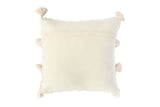 NNEKG Aura Handwoven Cotton Cushion (45cm x 45cm Natural)