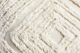 NNEKG Aura Handwoven Cotton Cushion (45cm x 45cm Natural)