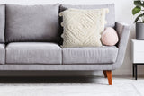 NNEKG Aura Handwoven Cotton Cushion (45cm x 45cm Natural)