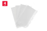 NNEKGE Ayra Fringed White Napkin (4 Pack)