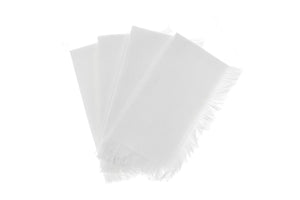 NNEKGE Ayra Fringed White Napkin (4 Pack)