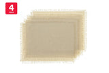NNEKGE Ayra Fringed Almond Placemat (4 Pack)