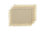 NNEKGE Ayra Fringed Almond Placemat (4 Pack)