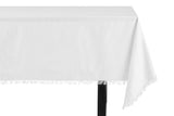 NNEKG Ayra Fringed Beige Rectangle Table Cloth (150 x 300cm)