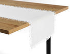 NNEKGE Ayra Fringed Beige Table Runner (35 x 180cm)