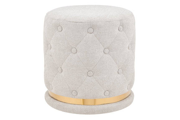 NNEKG Bahrain Button Ottoman (Beige)