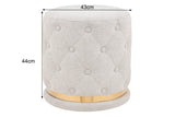 NNEKG Bahrain Button Ottoman (Beige)