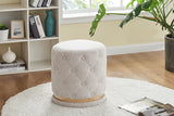 NNEKG Bahrain Button Ottoman (Beige)