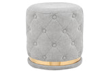 NNEKG Bahrain Button Ottoman (Light Grey)