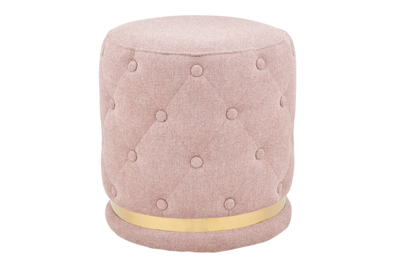 NNEKG Bahrain Button Ottoman (Blush)