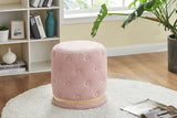 NNEKG Bahrain Button Ottoman (Blush)