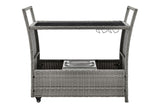 NNEKGE Balmain Outdoor Furniture Bar Cart (Dark Grey)