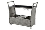 NNEKGE Balmain Outdoor Furniture Bar Cart (Dark Grey)