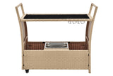 NNEKGE Balmain Outdoor Furniture Bar Cart (Natural)