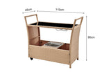 NNEKGE Balmain Outdoor Furniture Bar Cart (Natural)