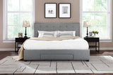 NNEKGE Bed Frame Manarola 3 Drawer Collection (Grey King)