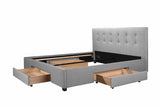NNEKGE Bed Frame Manarola 3 Drawer Collection (Grey King)