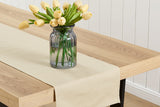 NNEKGE Belfast Classic Beige Table Runner 35 x 180cm