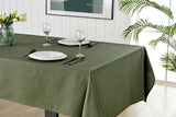 NNEKG Belfast Classic Olive Rectangular Table Cloth 150 x 230cm