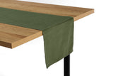 NNEKGE Belfast Classic Olive Table Runner 35 x 180cm