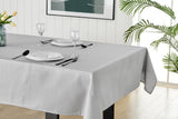 NNEKG Belfast Classic Silver Rectangular Table Cloth 150 x 300cm