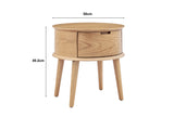 NNEKG Bentley Bedside Table (Oak)